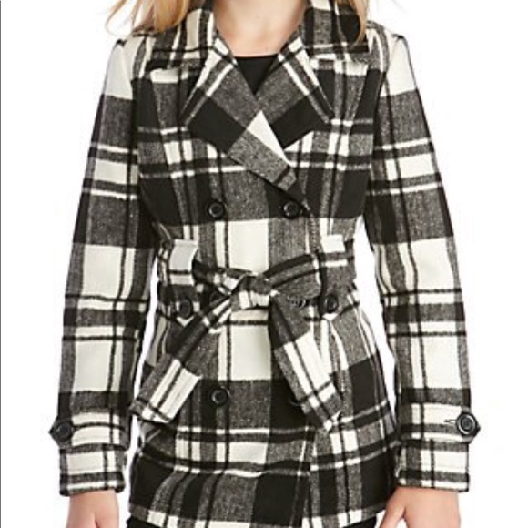 Other - Girls' Peacoat - Plaid